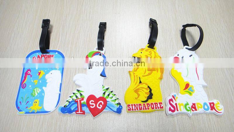 Custom Logo Cheap Bulk Soft Pvc Luggage Tag