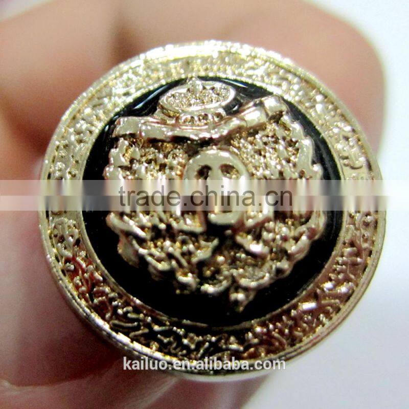 gold color sewing button for garment