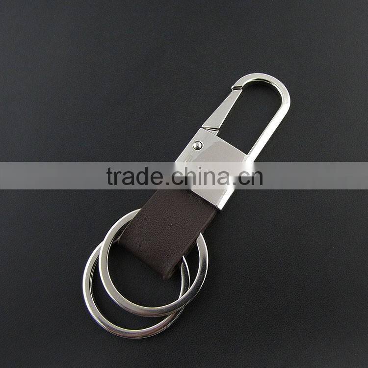 Design Custom Leather Metal PU Fabric Keychains