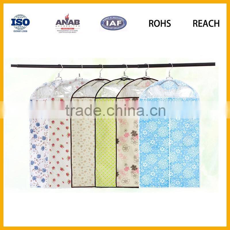 High Quality Printed Patterns Waterproof Dustproof Personalized Clothes Cover Bag Costume Garment Bag Cover