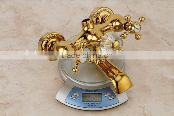 Hot selling classical golden shower water mixer, Wholesale golden shower mixer with hose