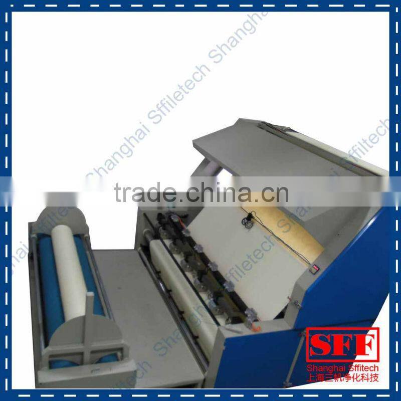 laser slitting machine for filter bag production line