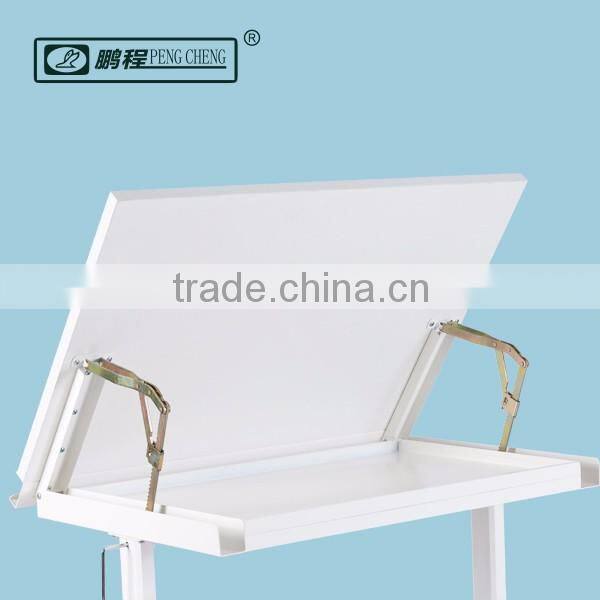 Amazon Hot Selling White Height Adjustable Drafting Drawing Table