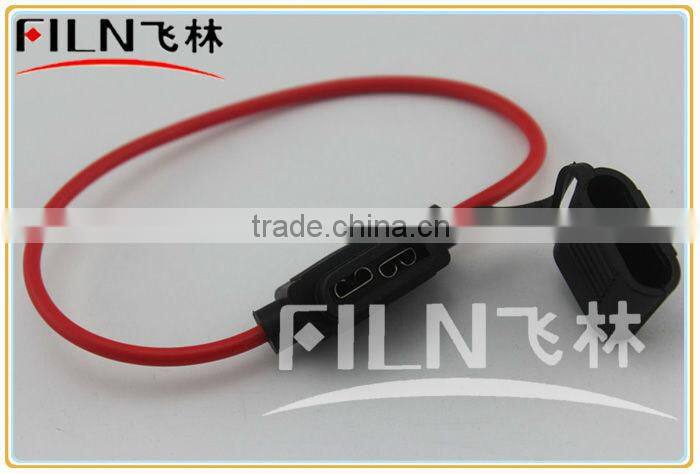 black rubber 20A in line bakelite in-line fuse holder 250VAC