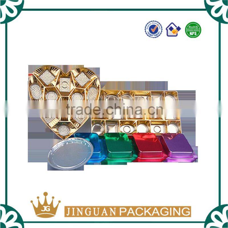 2016 High quality new design heart-shaped chocolate tray