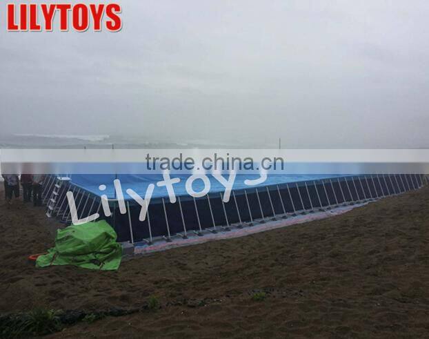 Inflatable amusement park/hot steel pools for sale/inflatable frame pool