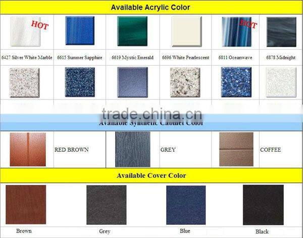 Durable use 33 jets endless whirlpool hydromassage bathtub