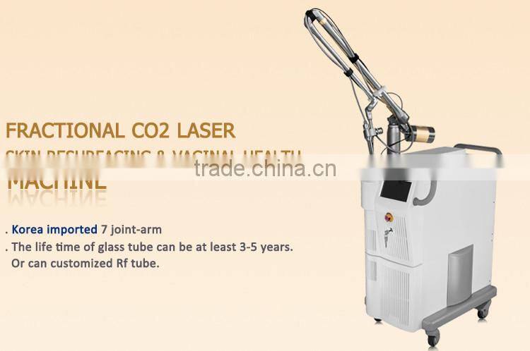 High energy rf tube vaginal rejuvenation rf co2 fractional laser machine
