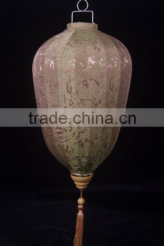 2015 latest design high quality hanging jacquard lantern wholesale