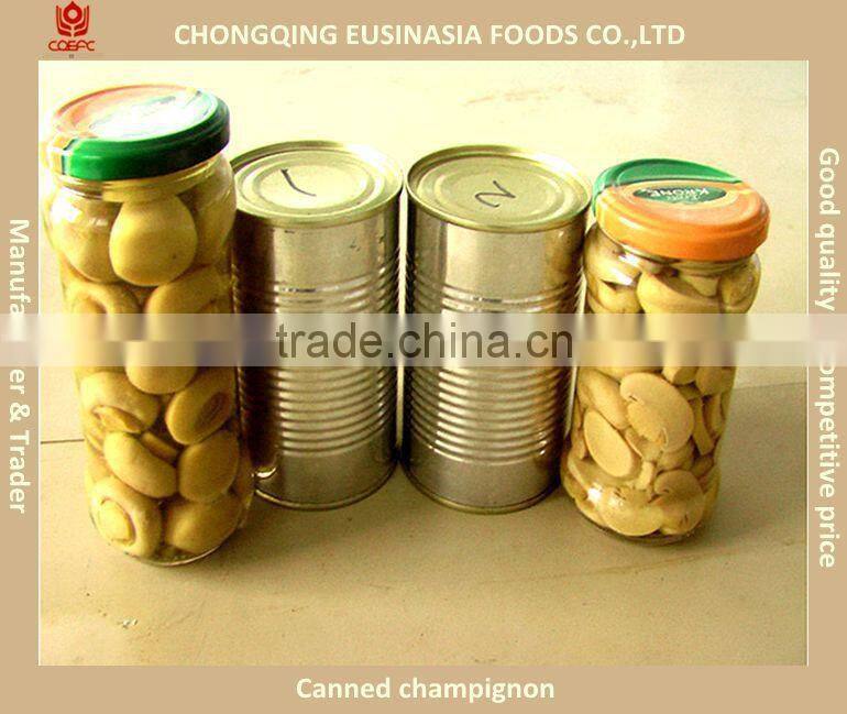 Canned whole button mushroom, mushroom champignon