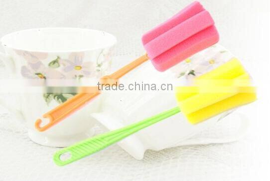 Sponge Brush Bottle Cup Glass Washing Cleaning Kitchen Cleaner Tool New