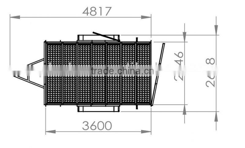 Powder coated galvanized Rubbish trailer