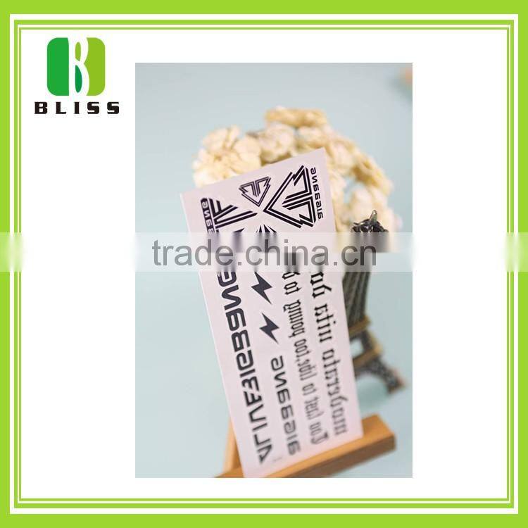 Stylish colorful design Sticker Body Decor Promotion Type Feature Flash temporary tattoo water transfer paper