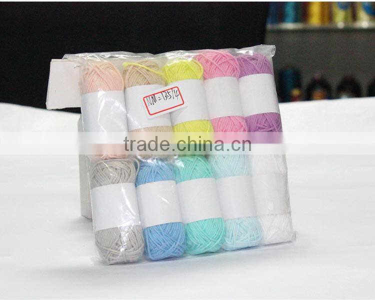 Popular 100% dyed Mercerized cotton yarn