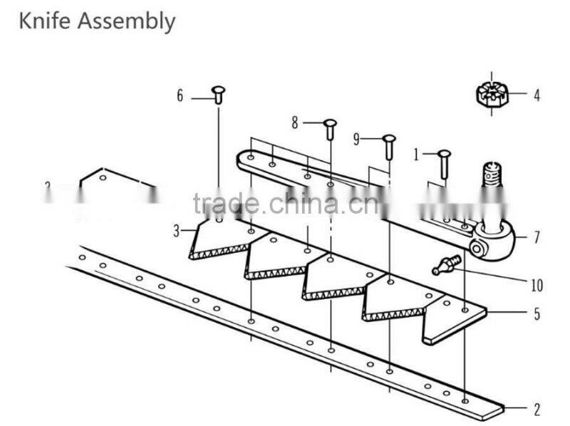High quality John Deere combine harvester knife head AZ50341