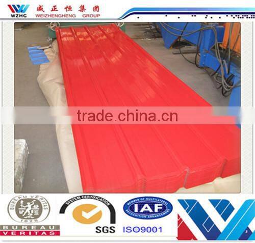 China Direct Manufacturer Promotional Colored Corrugated Steel tile for house roofing to Dubai