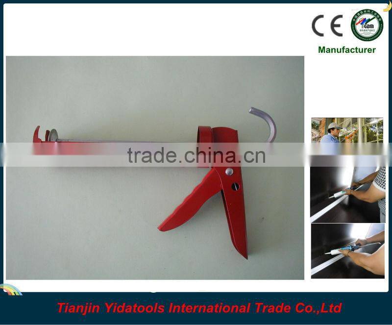 Stop drip feature cartridge caulking guns