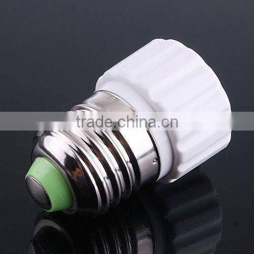 E27 to GU10 LED Light Lamp Bulb Socket Adapter Converter White