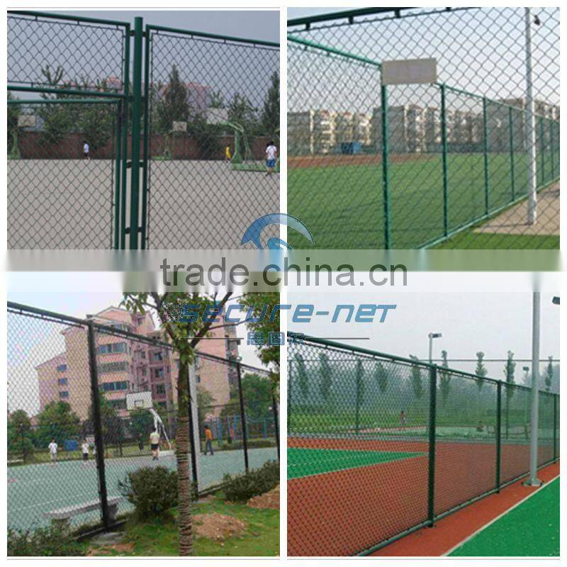 Curved green stadium fence for sale