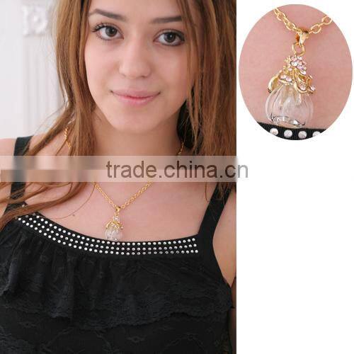 Dress Shape Jewelry Pendant Glass Perfume bottle jewelry