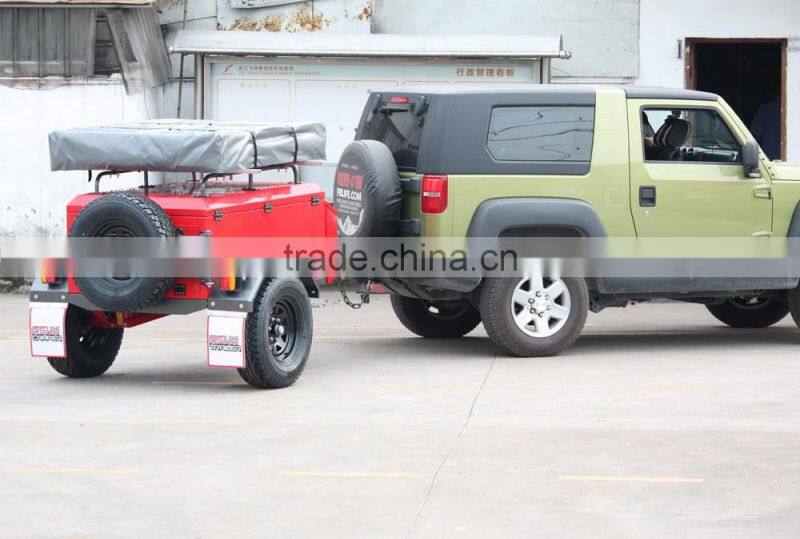 Newest design off road roof tent camper trailer with kitchen system