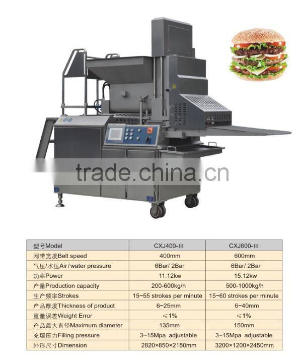 Automatic Patty Burger Process line -- Jinan DaYi Extrusion Machinery