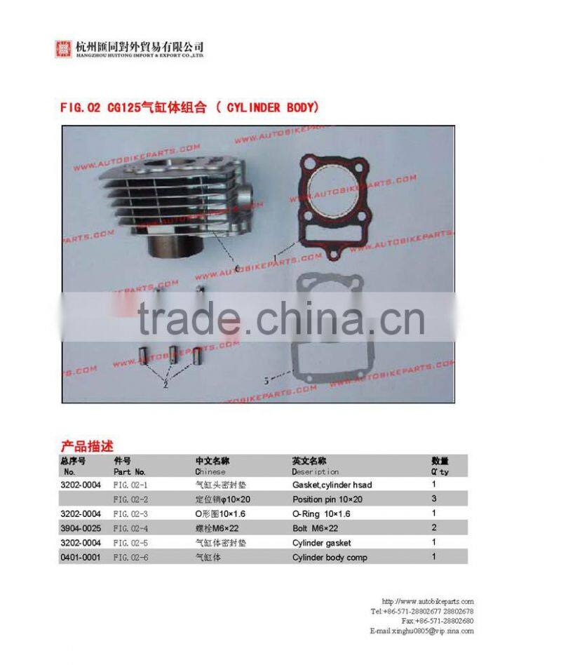 OEM High Quality Motorcycle parts CG125