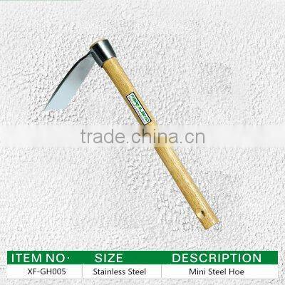 carbon steel leaf grabber rake with wooden handle farming rake