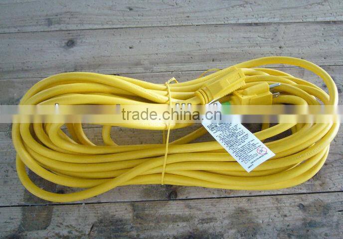 H80196 ETL power cables/Outdoor power cords/extension cord/ 3 outlet female plug