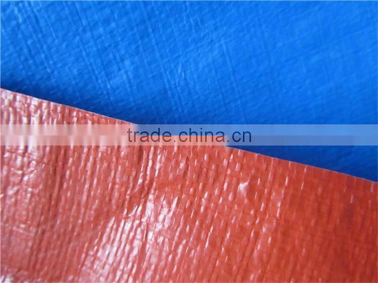 waterproof plastic cover blue orange pe trapaulin for truck cover