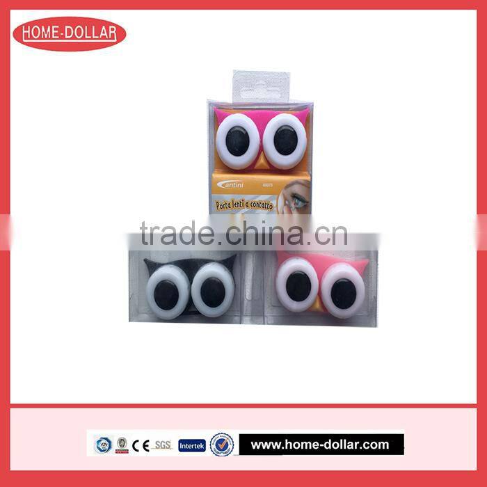 2017 Hot sale Contact Lens Box Small Eyewear Case with owl shape