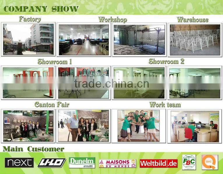 Folding Antique French Style Folding Wrought Iron Garden Bench