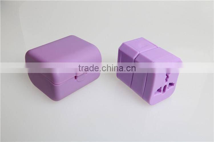 Unviersal travel adapter without USB with EU/UK/AUS/US plug worldwide used multi-functional travel plug socket box