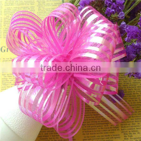 Cheaper Pull Bow Organza Ribbon with Bow