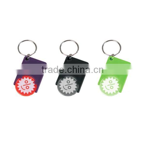 Plastic promotional printing key chain