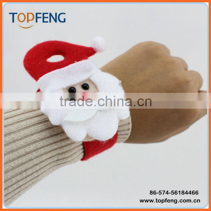Christmas Theme Lovely Slap Bracelet/bangle XMA Decor Pat Circle Gift