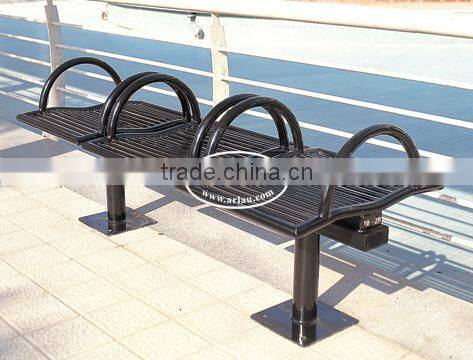 Outdoor Metal City Street Waiting Bench