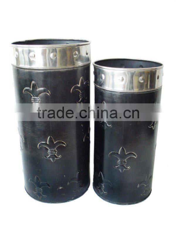 Fleur de lis planters, Long Window Planters