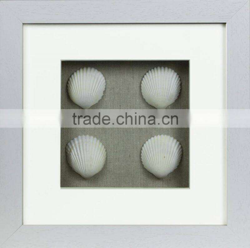 Cheap Sea Shell Wooden Artwork Wall Mounted Home Mediterranean Decor