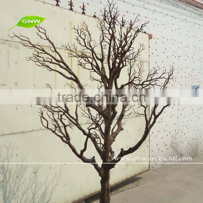 WTR023 GNW white 2m high artificial dry trees for window showcase decoration