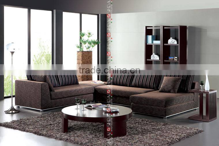 latest living room sofa design / l type sofa design / modern wooden sofa design G145
