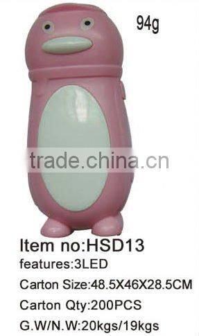 led dynamo animal flashlight torch