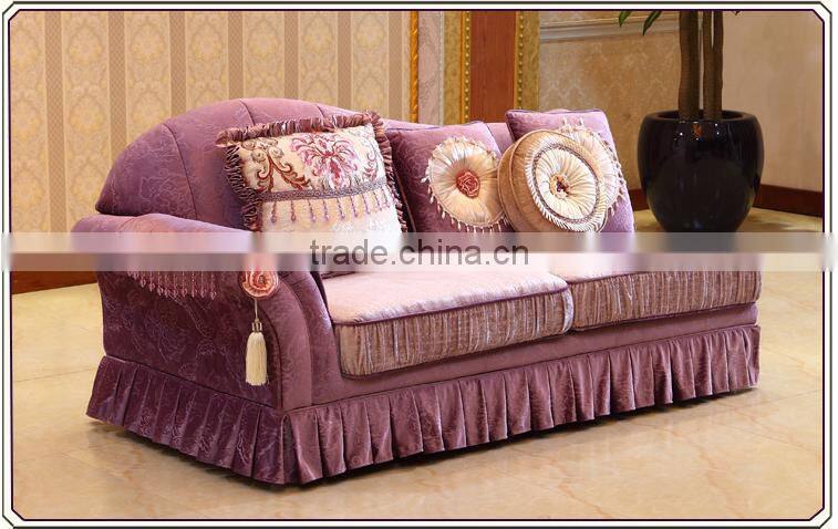 M8010 Arabic traditional L shape corner sofa in fabric from china foshan furniture