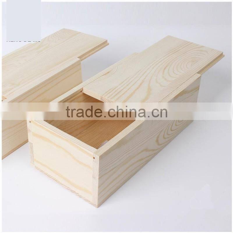 Custom wood box sliding lid,unfinished wood box with sliding lid