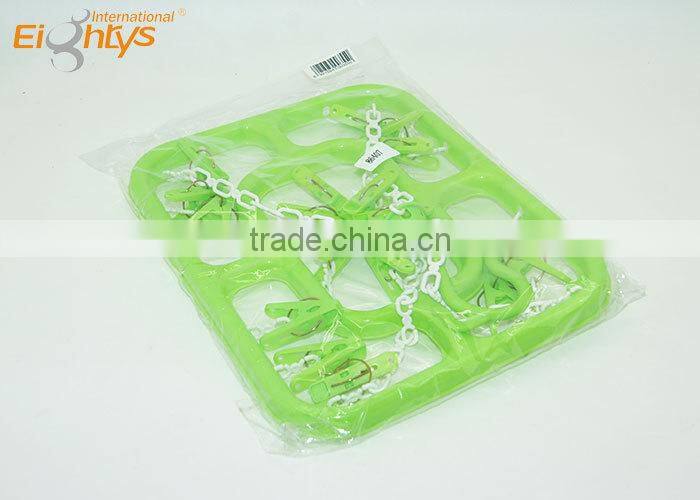 24 pegs cheap peg plastic hanger for socks