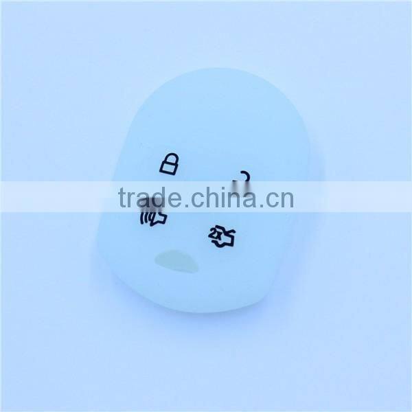 Funny silicone promotion gifts, 5 buttons silicone car key case shell for ford remote keys