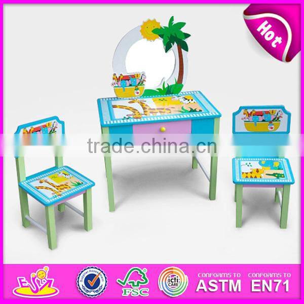 2017 New wooden children table for child, high quality wooden baby table for baby,hot sale wooden kids table for kids W08G134