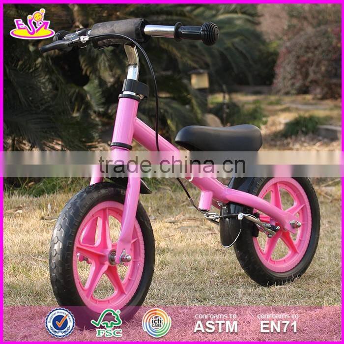 2017 New design metal girls pink balance bicycle for kids W16C168