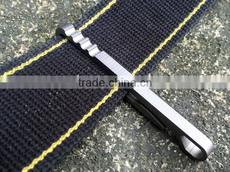 TK-7028 Portable EDC Quickdraw Rattlesnake Titanium Key Ring