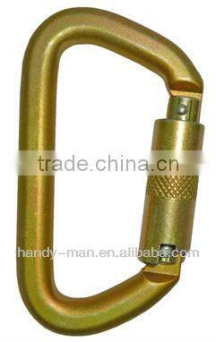 2200SG Square Steel D Screw Gate Opening Cheap Rescue Carabiner